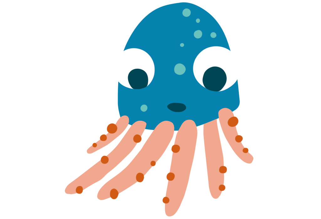 Swimming classes near Randwick and Maroubra Octopus Illustration
